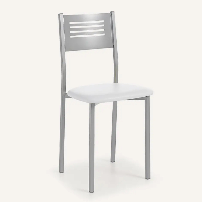 Silla Mod. Paris (silla con estructura metálica disponible en varios acabados. asiento tapizado)