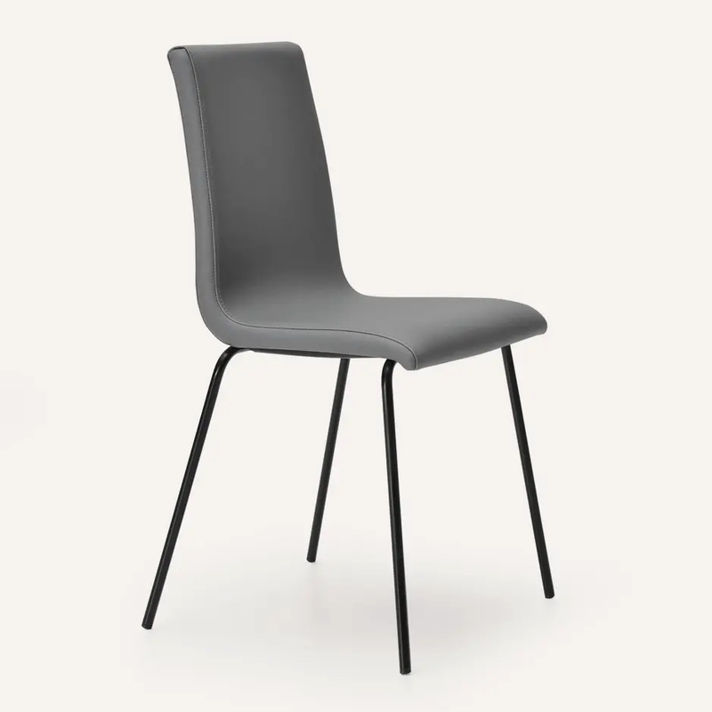 Silla Mod.Vega Tapizada (silla con estructura metalica disponible en varios acabados. asiento tapizado)